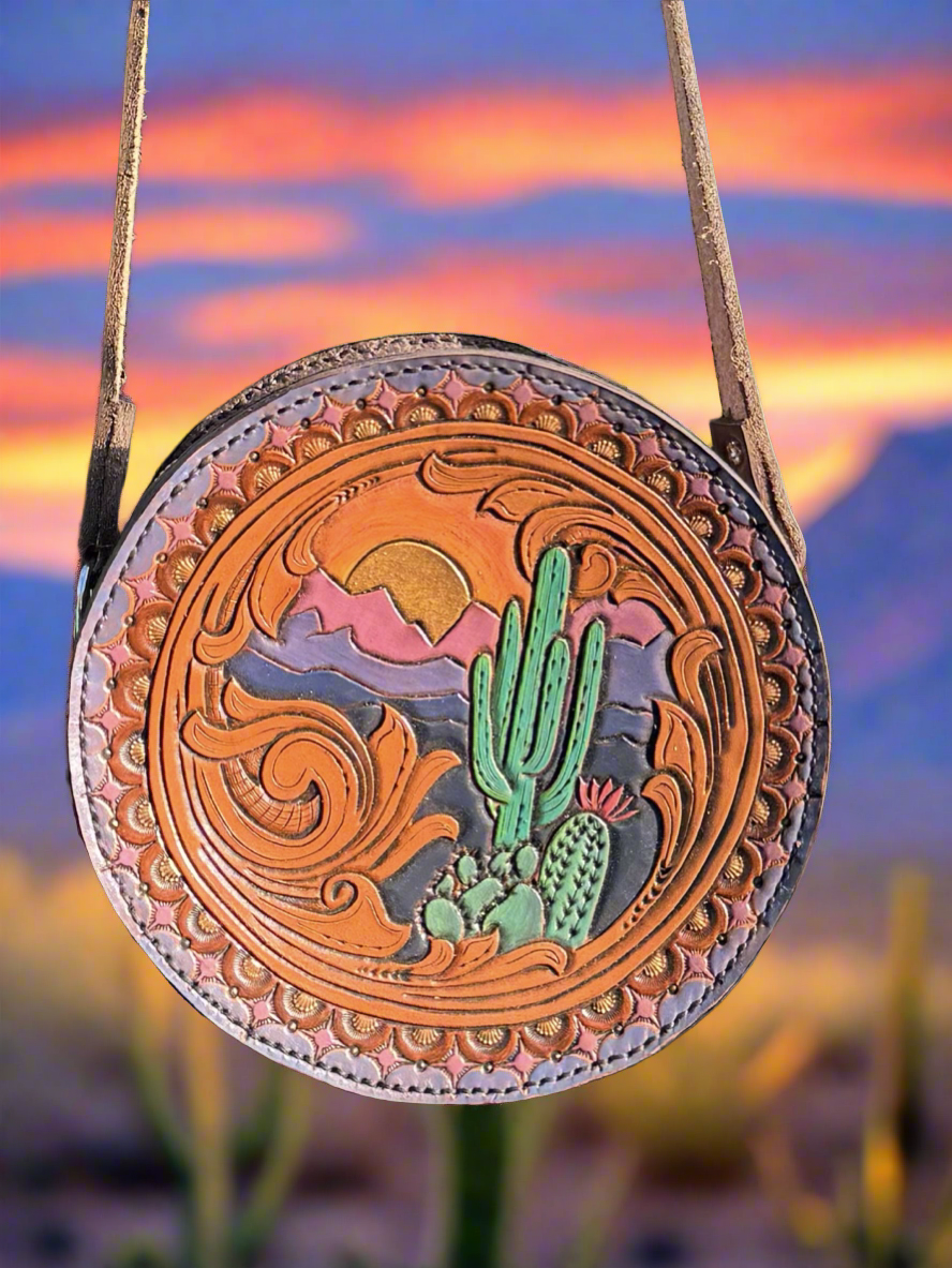 Cactus Round Purse