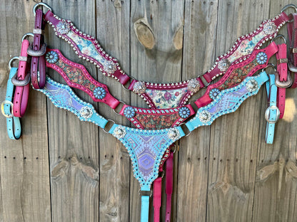 Pink Floral Breast Collar