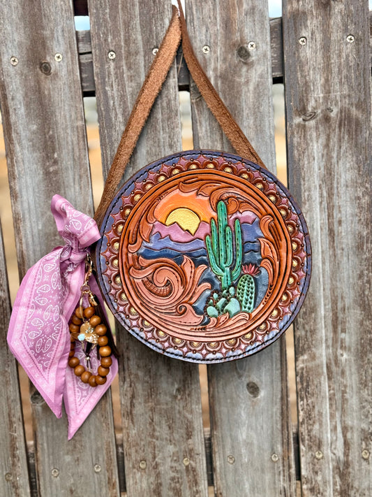 Cactus Round Purse