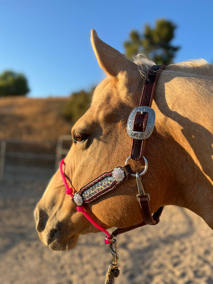 Pink Bling Lariat Halter